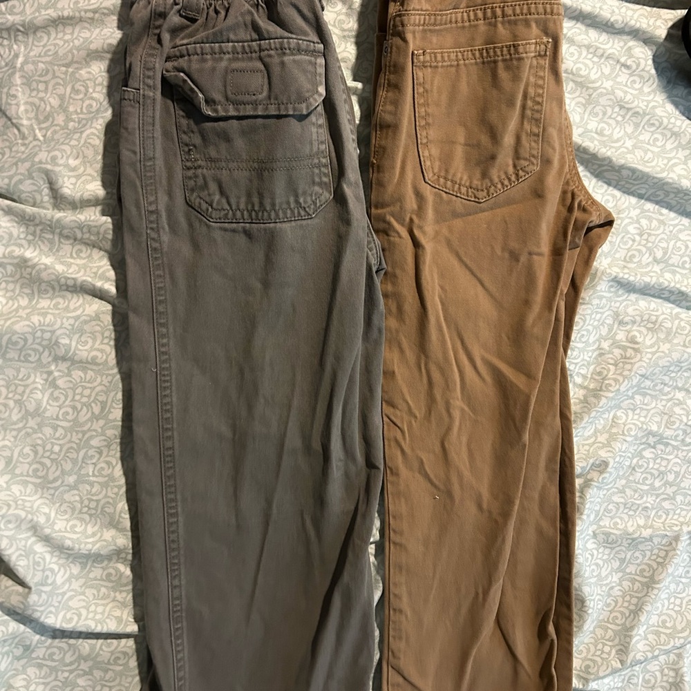 Sonoma Tan and Gray Cotton Pants
